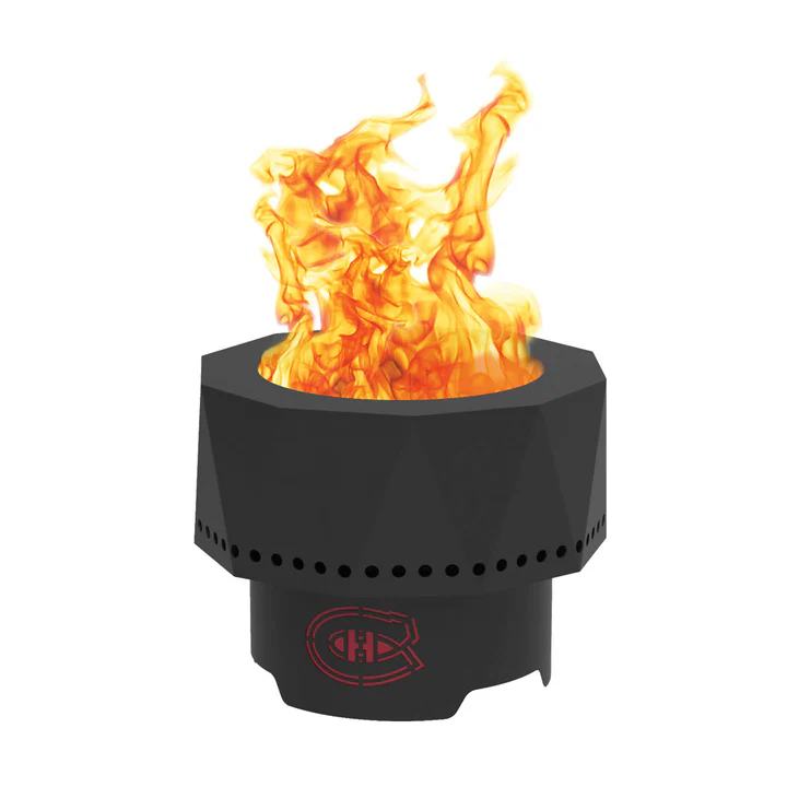 Blue Sky NHL Montreal Canadiens Smokeless Steel Portable Wood Burning Fire Pit