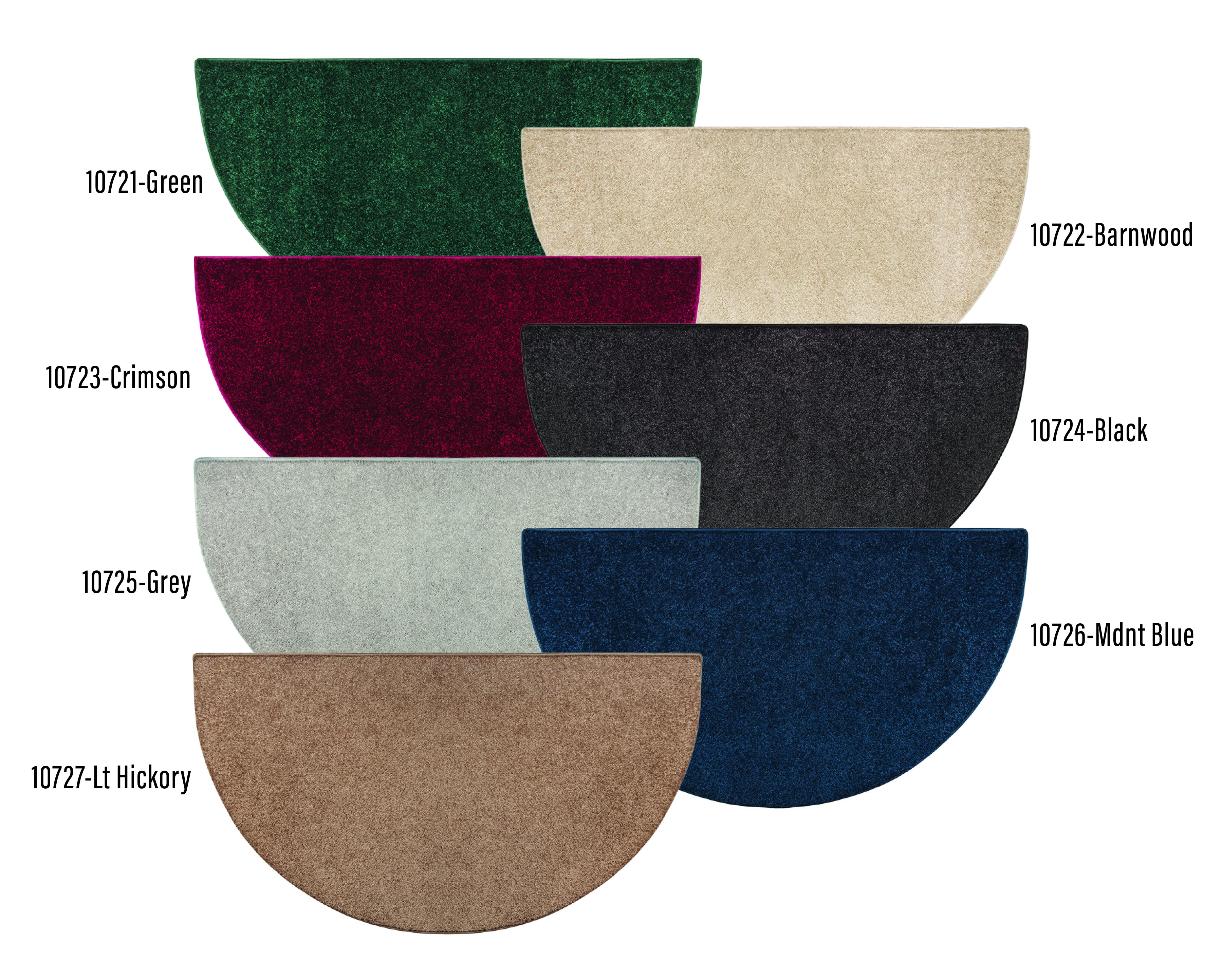 Goods of the Woods 72 x 36 Inch Polyester Canyon Half Round Hearth Rug