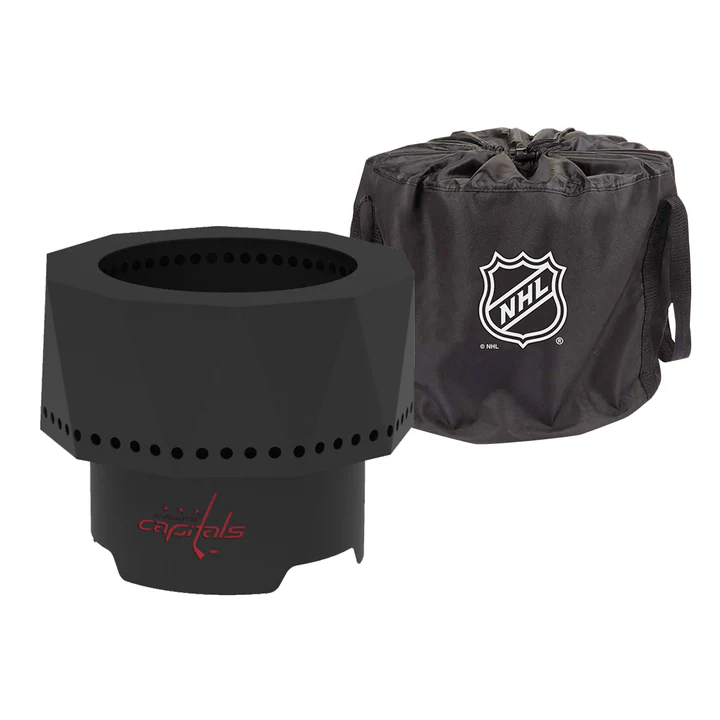 Blue Sky NHL Washington Capitals Smokeless Steel Portable Wood Burning Fire Pit
