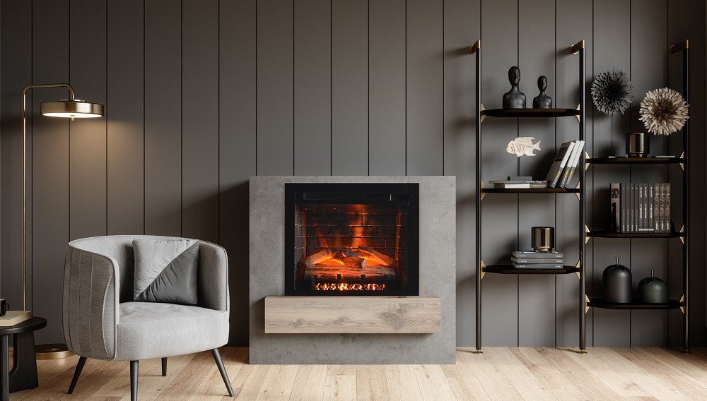 Amantii 35 Inch Fire and Ice Classic Edition Electric Fireplace