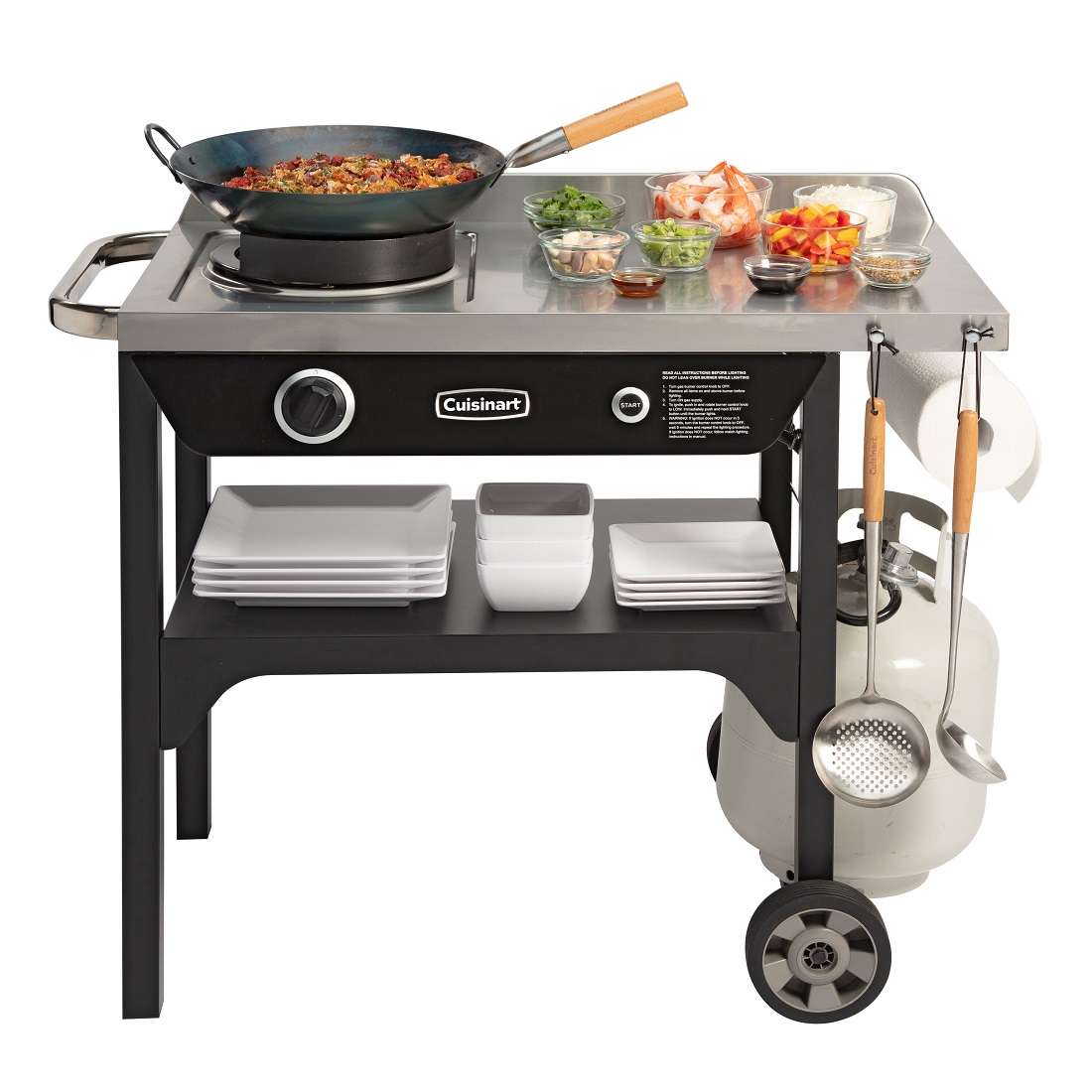 Cuisinart Grill Outdoor Propane Gas Wok Station