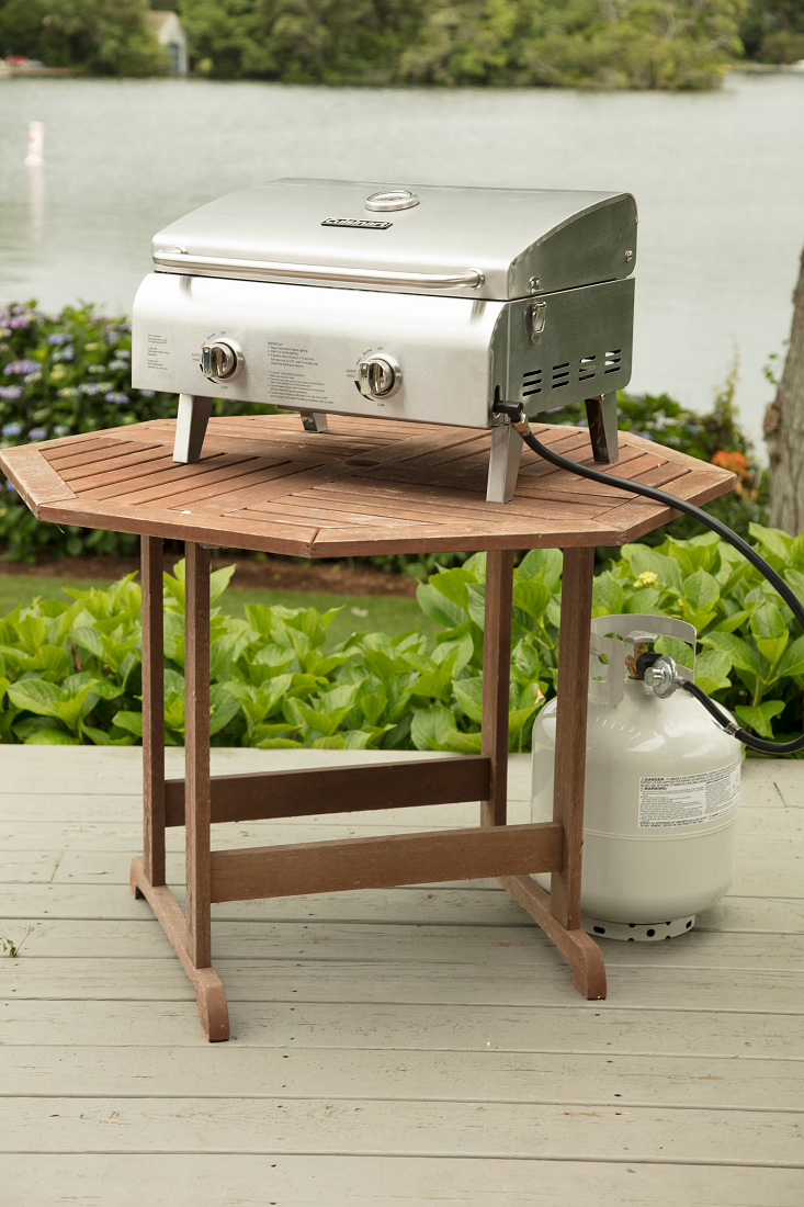 Cuisinart Grill Chef's Style Stainless Steel Tabletop Propane Gas Grill