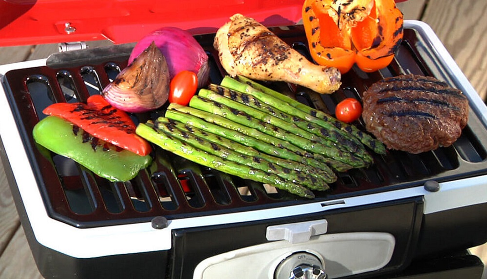 Cuisinart Grill 18 Inch Petit Gourmet Portable Propane Gas Grill with VersaStand