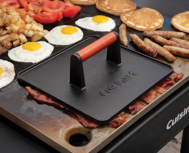 Cuisinart Grill 10 Inch XL Cast Iron Griddle Press