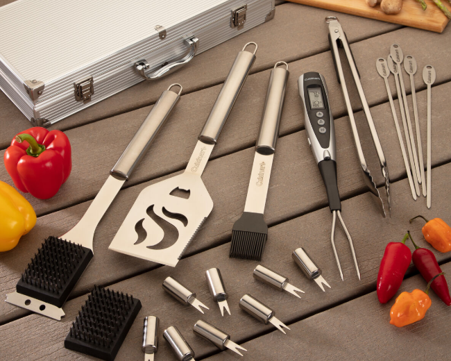 Cuisinart Grill 20 Piece Deluxe Stainless Steel Grill Set