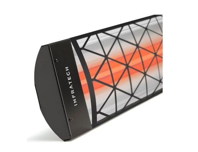 Infratech Comfort Contemporary Motif 6000W Dual Element Electric Patio Heater - 480V