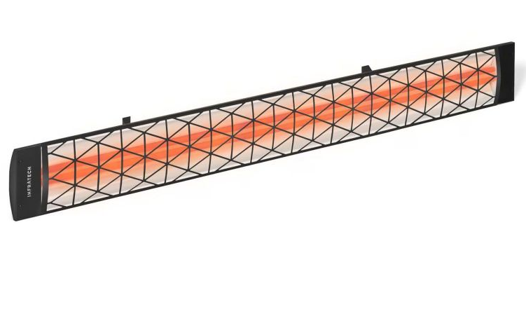 Infratech Comfort Contemporary Motif 6000W Dual Element Electric Patio Heater - 480V