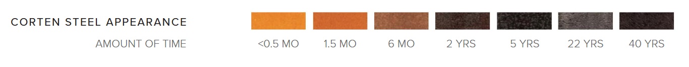 The Outdoor Plus 30 Inch Corten Steel Astro Fire Sculpture - Fire Glow Push Button