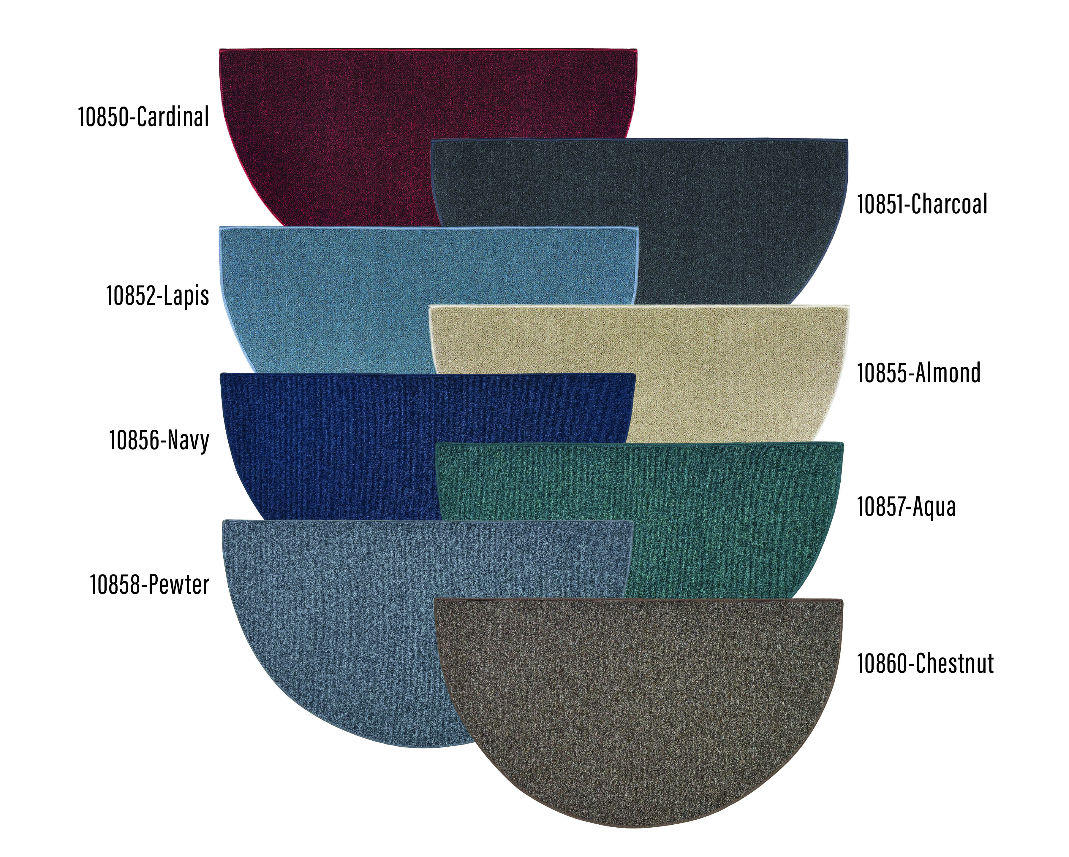 Goods of the Woods 48 x 27 Inch Cottage Half Round Hearth Rug