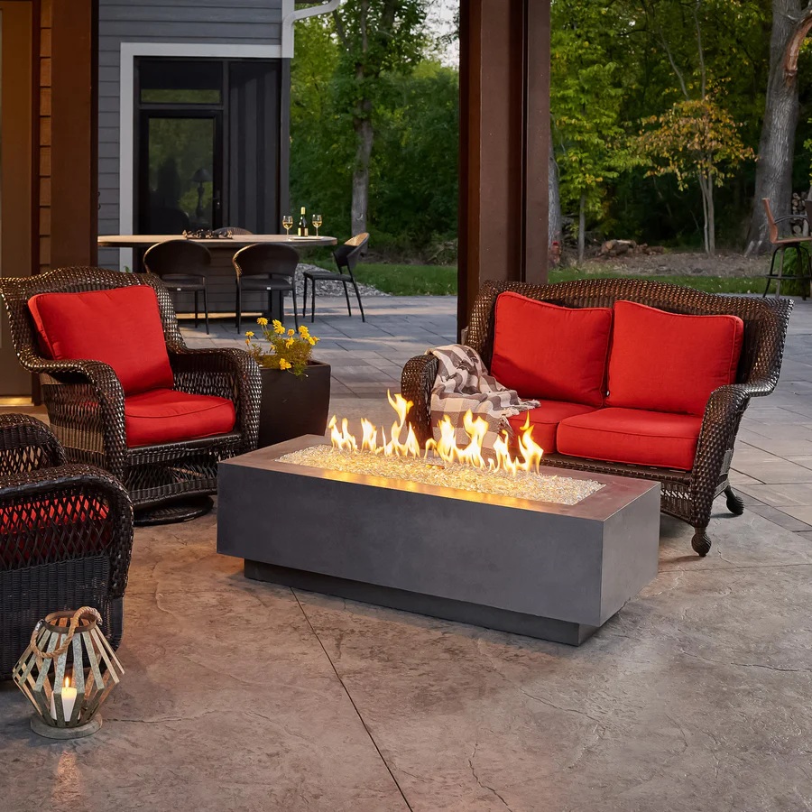Outdoor Greatroom Company 54 Inch Cove Linear Gas Fire Table - DSI