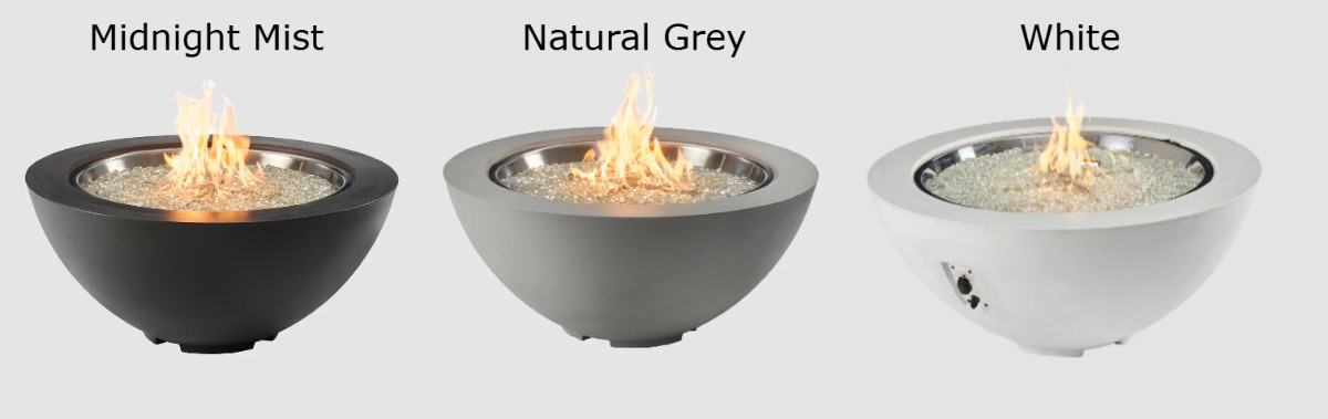 Outdoor Greatroom Company 42 Inch Cove Edge Round Gas Fire Bowl - DSI