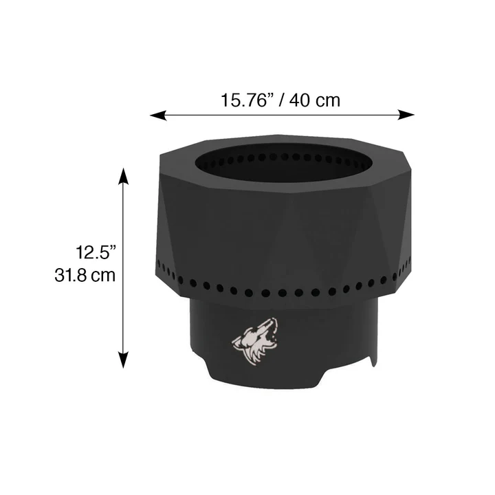 Blue Sky NHL Arizona Coyotes Smokeless Steel Portable Wood Burning Fire Pit