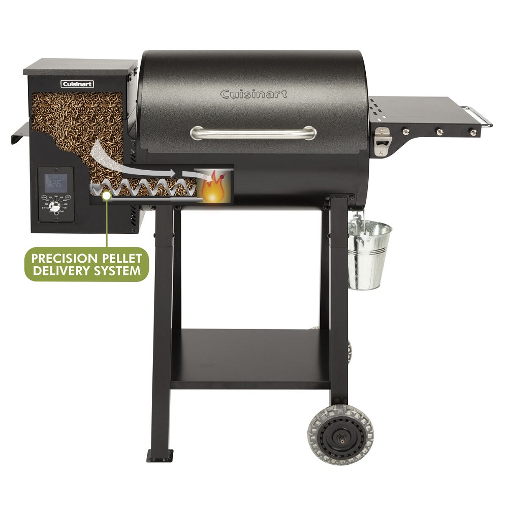Cuisinart Grill 45 Inch Wood Pellet Grill and Smoker with 13 Pound Hopper