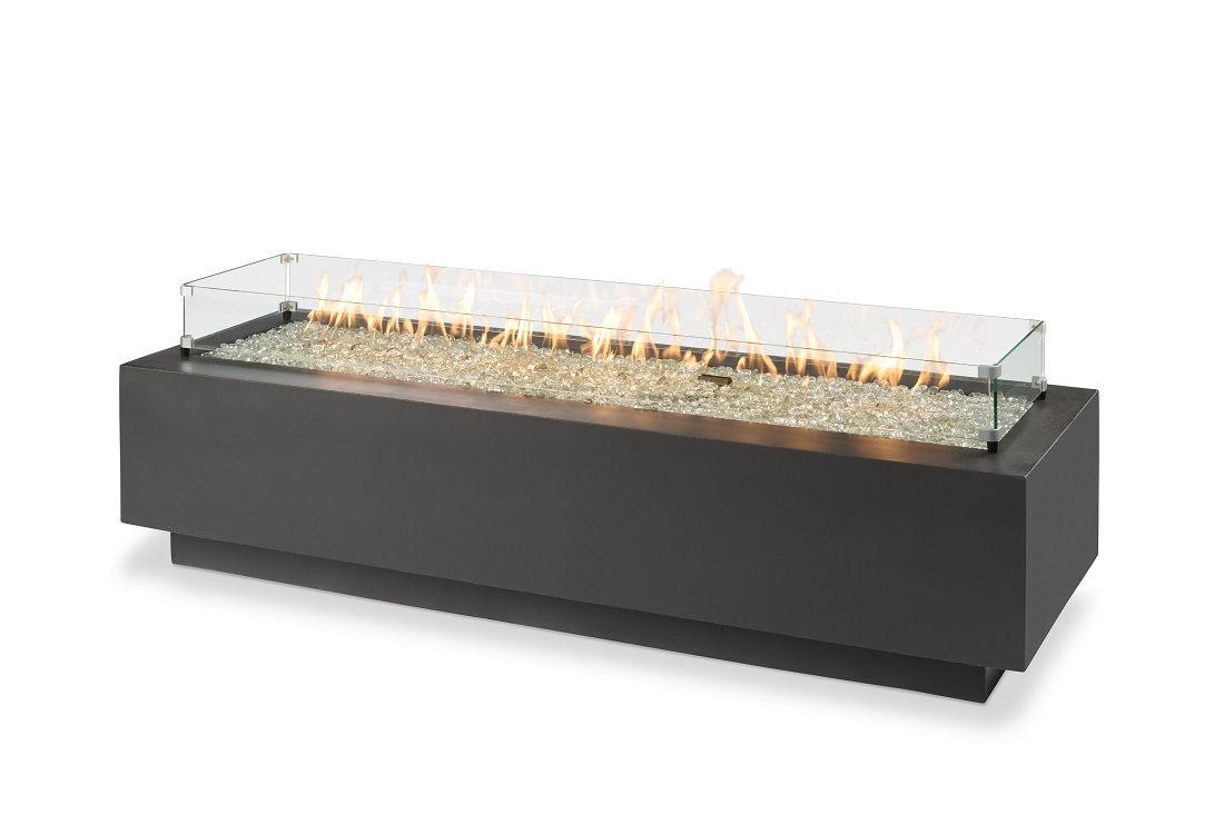 Outdoor Greatroom Company 72 Inch Cove Linear Gas Fire Table