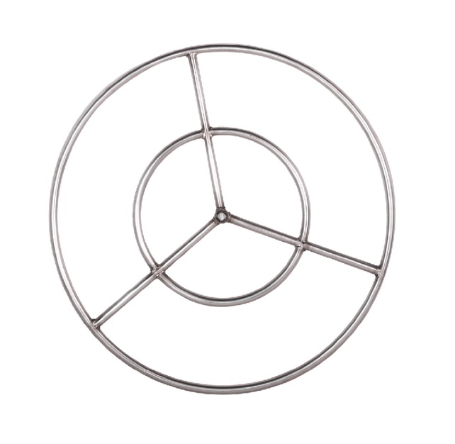 Dagan 22 Inch Round Steel Natural Gas Fire Ring