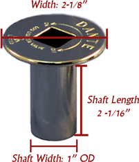 Dante Globe Gas Valve Floor Plate