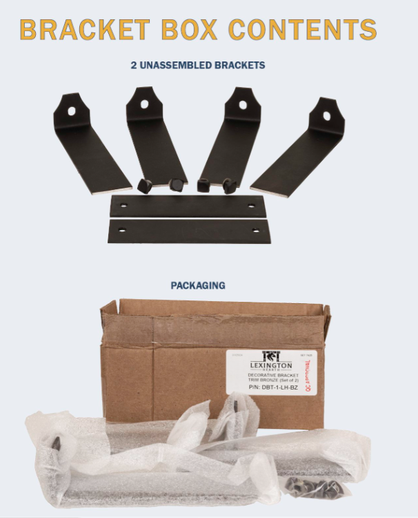 Lexington Hearth Decorative Brackets for Rickhouse and Tobacco Barn Mantels