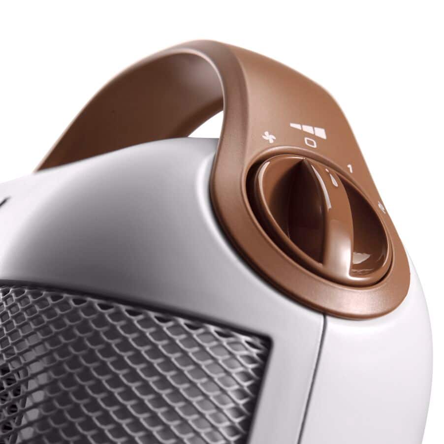 DeLonghi 1500W Single Fan Compact Capsule Ceramic Heater
