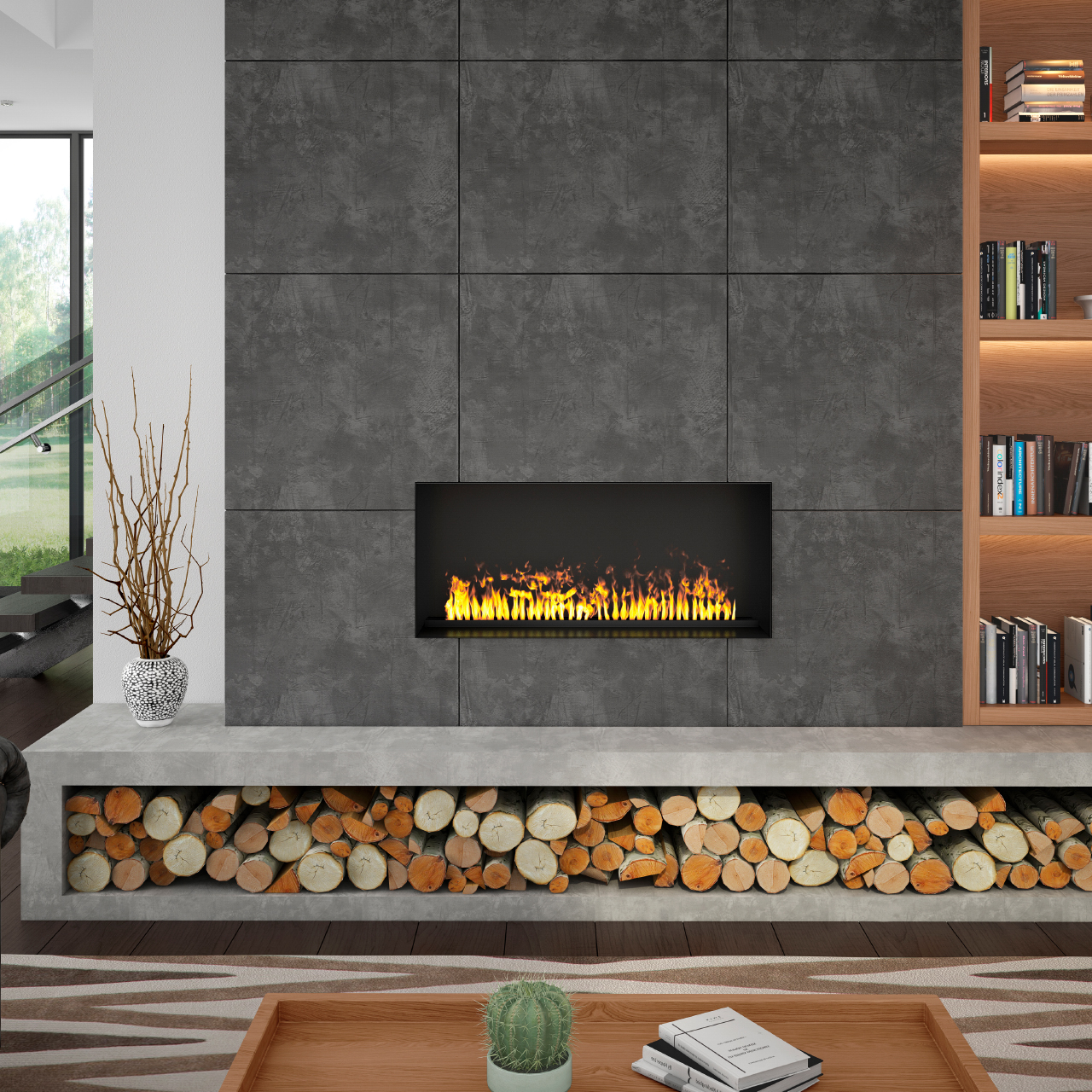 Dimplex 40 Inch Optimyst Pro Built-In Water Vapor Fireplace