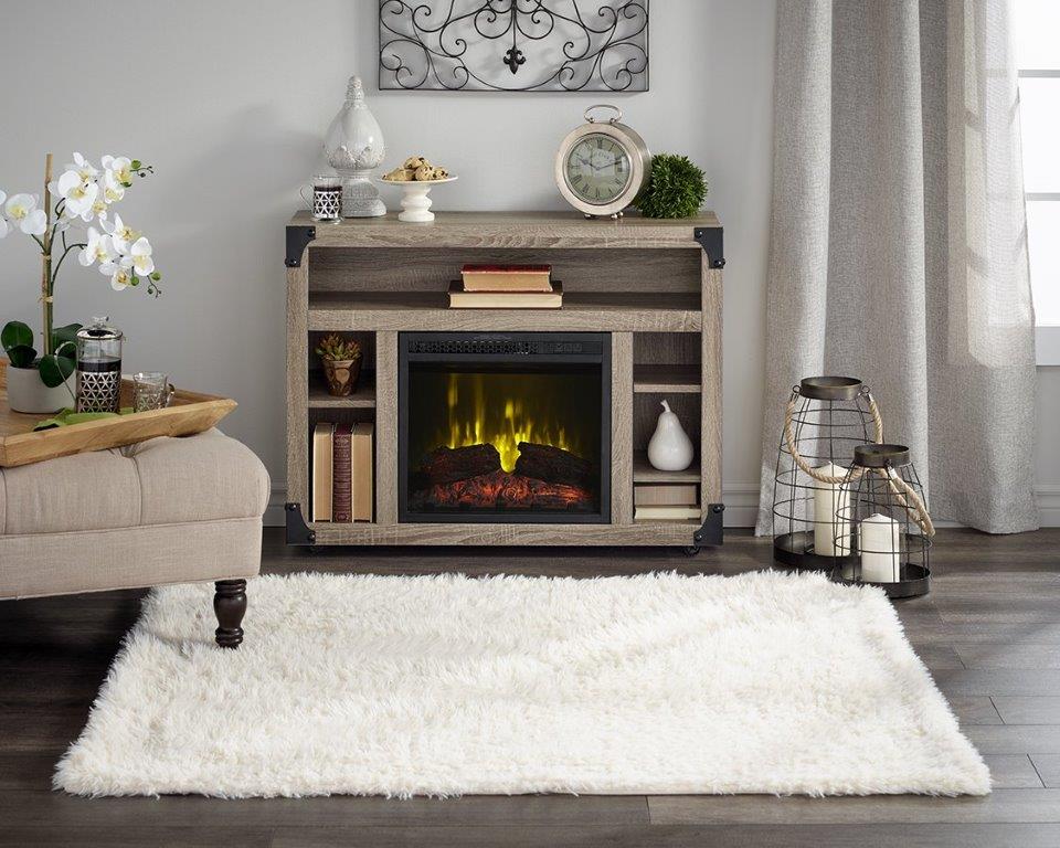 Dimplex Chelsea TV Stand with Electric Fireplace Package