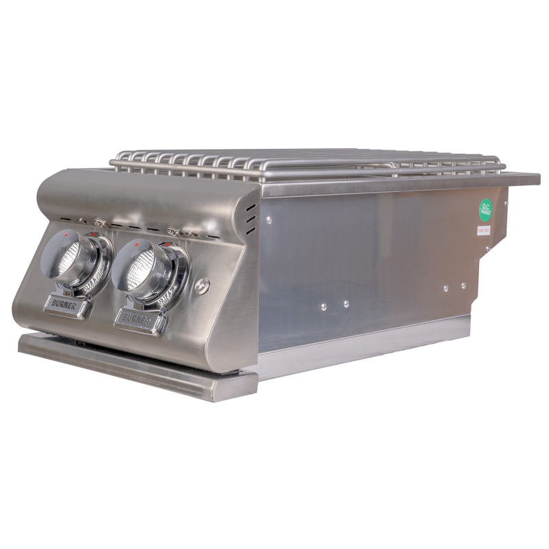 Buck Stove Double Side Burner for Gas Grill Heads