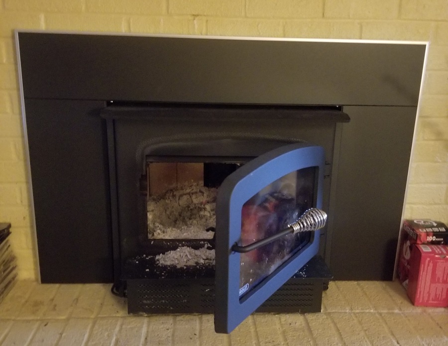 Drolet Escape 1800 Faceplate with Nickel Trim Kit