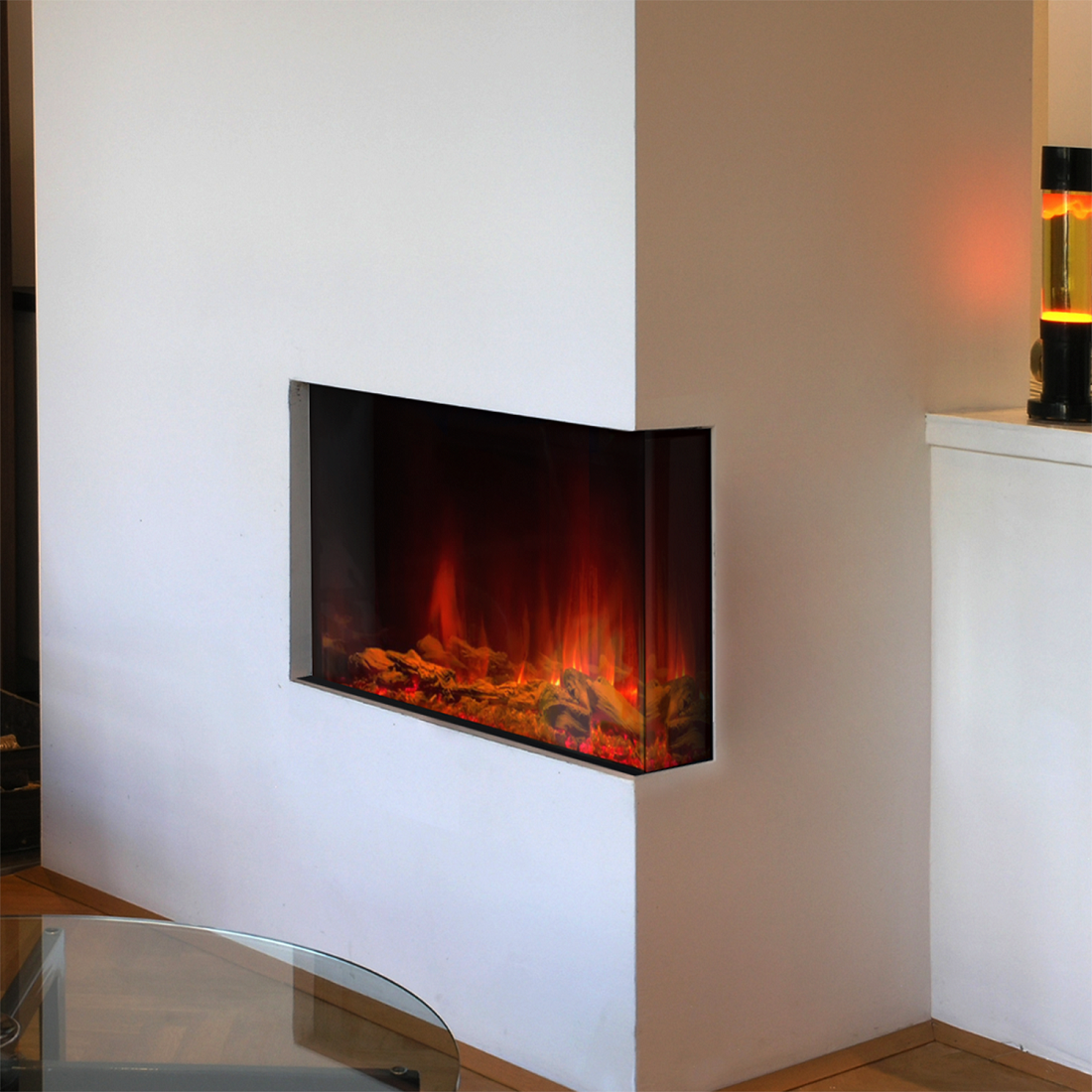 Dynasty Fireplaces 35 Inch Melody Multi-Sided Smart Electric Fireplace