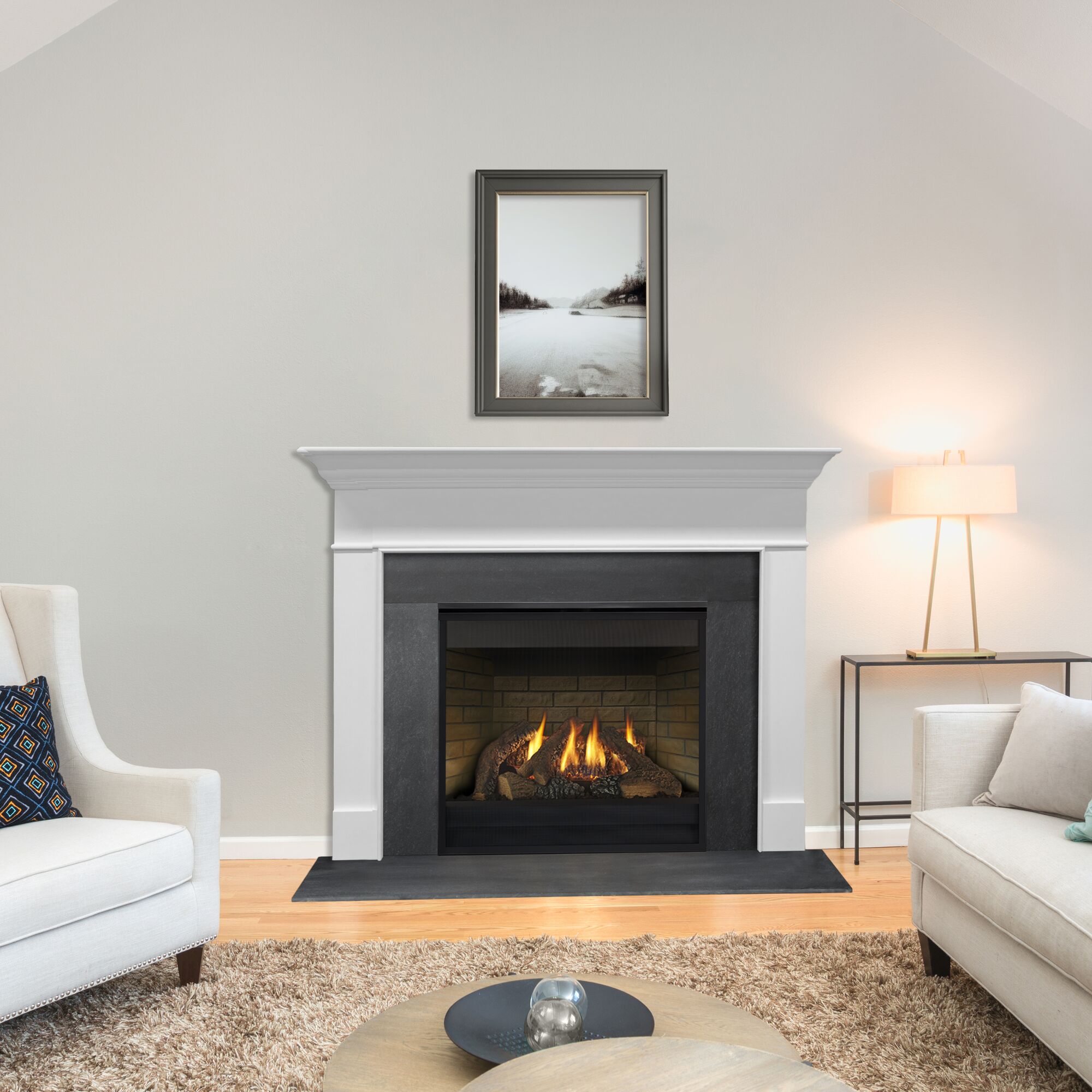 Majestic 36 Inch MDV3732 Top/Rear Direct Vent Gas Fireplace with IntelliFire Ignition