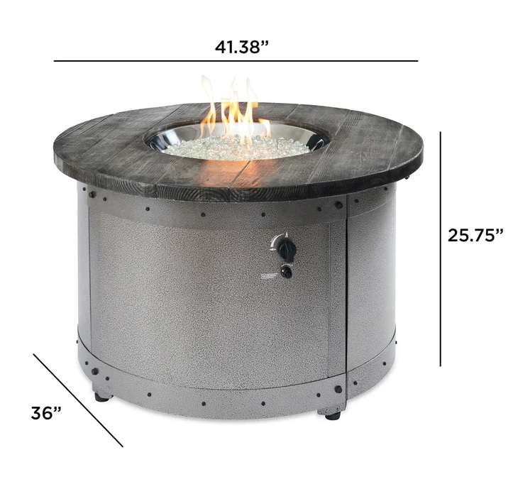 Outdoor Greatroom Company 42 Inch Edison Gas Fire Table - DSI