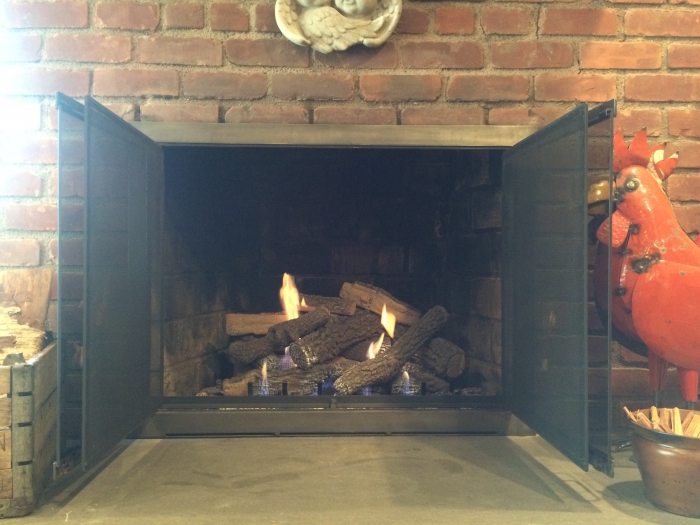 Empire 24" Ponderosa Refractory Ventless Natural Gas Log Set and Intermittent Slope Glaze Burner