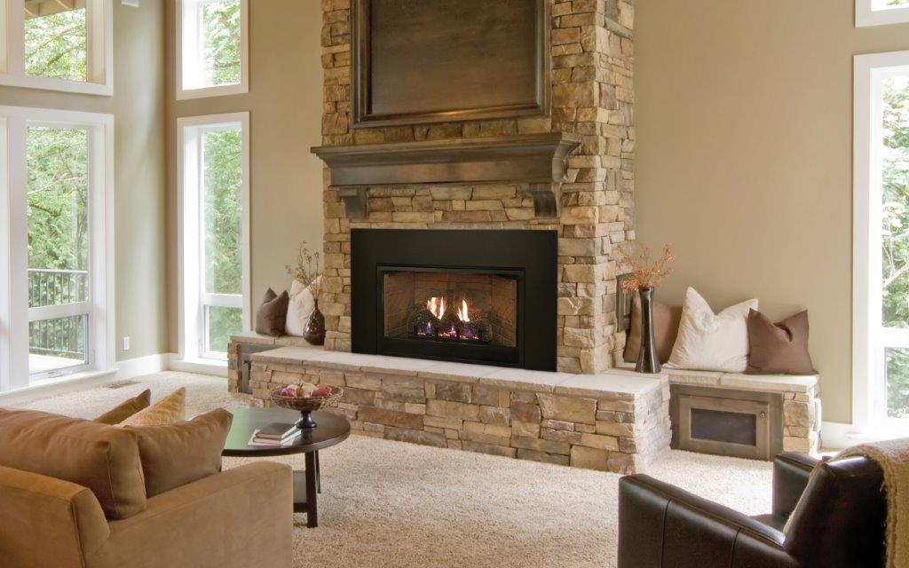 Empire 31 Inch Innsbrook Vent Free Gas Fireplace Insert/Fireplace - Intermittent Pilot (Modern)