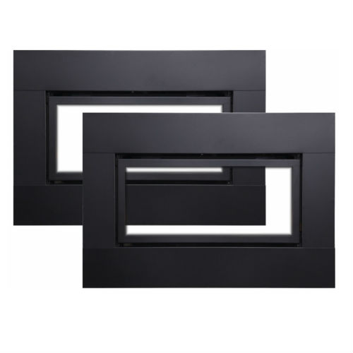 Empire 3/4" Black Beveled Decorative Fireplace Front for Boulevard Models