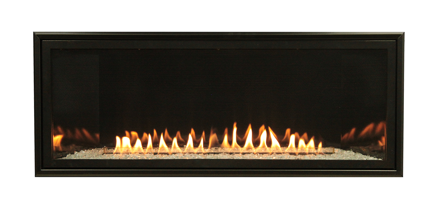 Empire 3/4" Black Beveled Decorative Fireplace Front for Boulevard Models