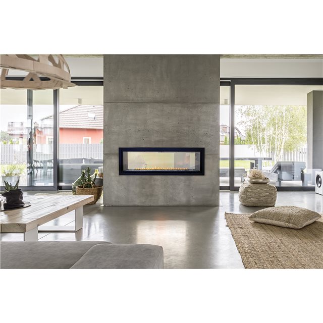 Empire 48 Inch Boulevard Linear See-Through Vent Free Gas Fireplace - Intermittent Pilot