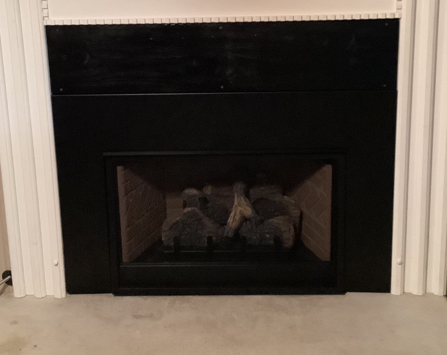 Empire Black 3-Sided Fireplace Surround for Medium Loft and Innsbrook Vent-Free Inserts