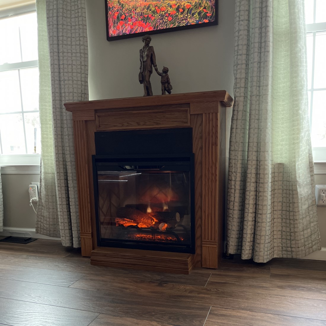 Empire Cabinet Mantel for 24" Fireplaces