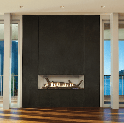 Empire Black Porcelain Liner and Burner Cover for 48" Linear Boulevard Model