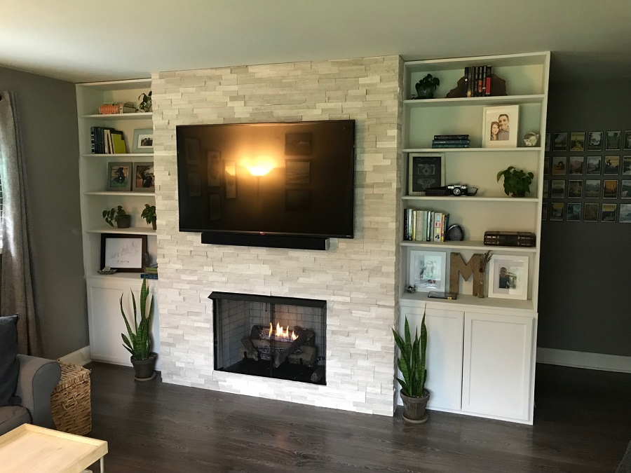 Empire 36 Inch Breckenridge Deluxe Vent Free Gas Fireplace Firebox with Refractory Liner