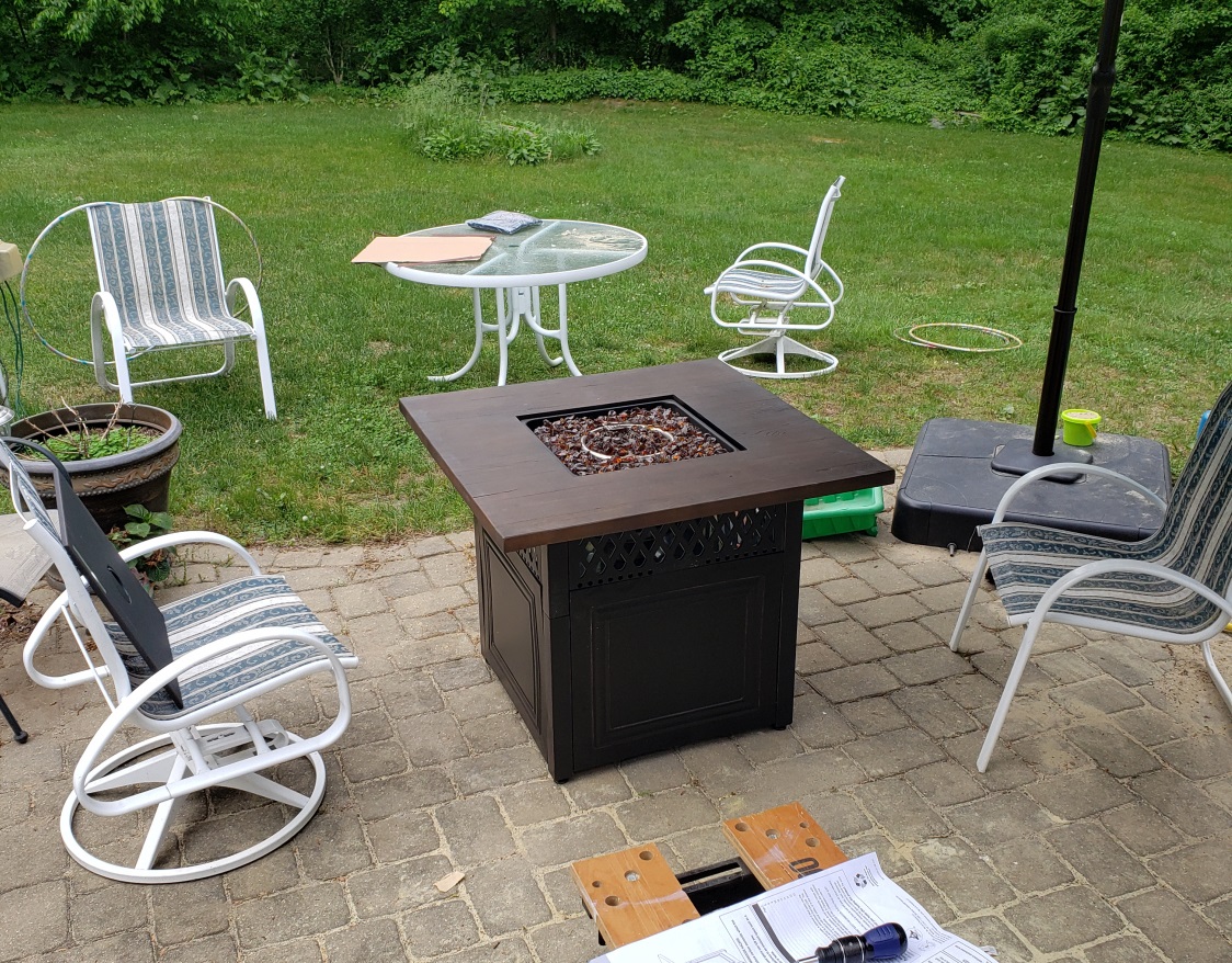 Endless Summer Donovan Propane Fire Pit with DualHeat Technology