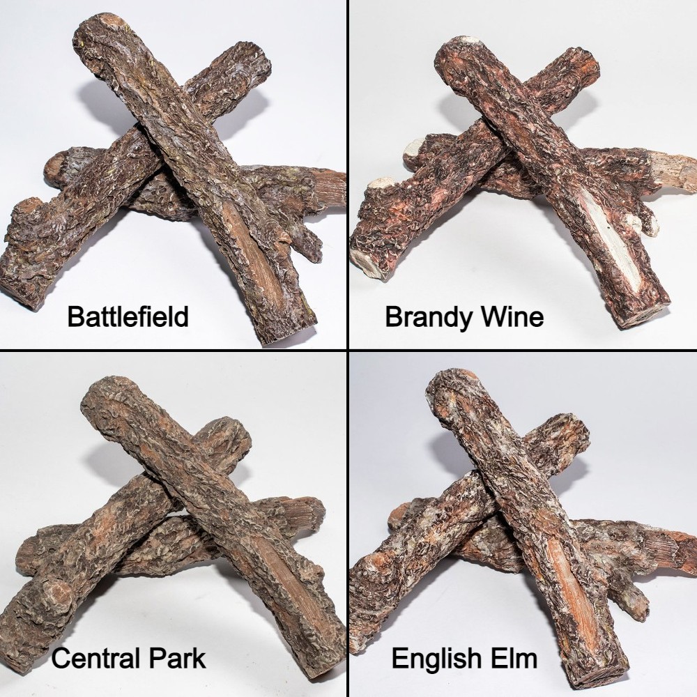 Enhance A Fire Burncrete Bark Twigs for Gas Fireplaces and Fire Pits