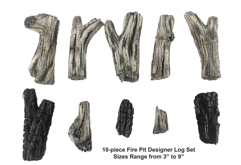 Enhance A Fire Designer Driftwood Gas Fire Pit Log Set