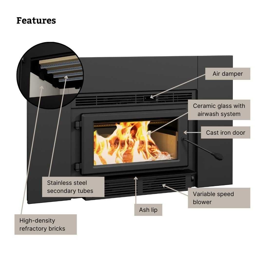 England Stove Works Blue Ridge 150-I Wood Burning Fireplace Insert