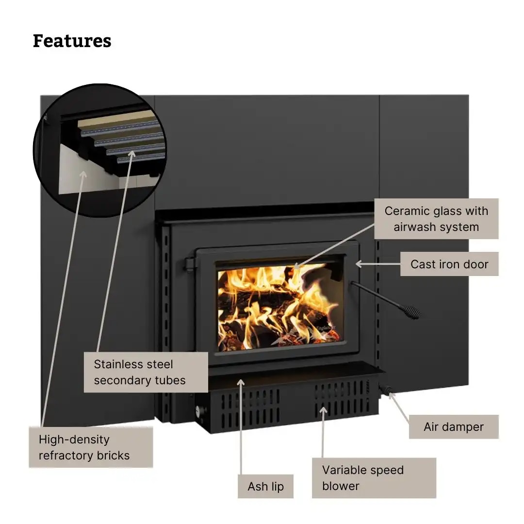 England Stove Works Blue Ridge 300-I Wood Burning Fireplace Insert