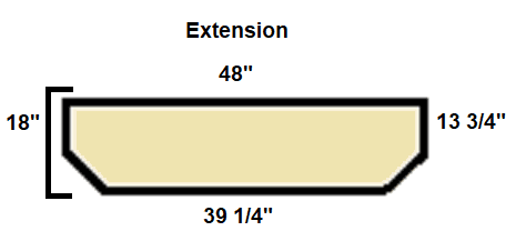American Panel Hearth Classics 48 x 18 Inch Autumn Original Edge Type 2 Hearth Extension
