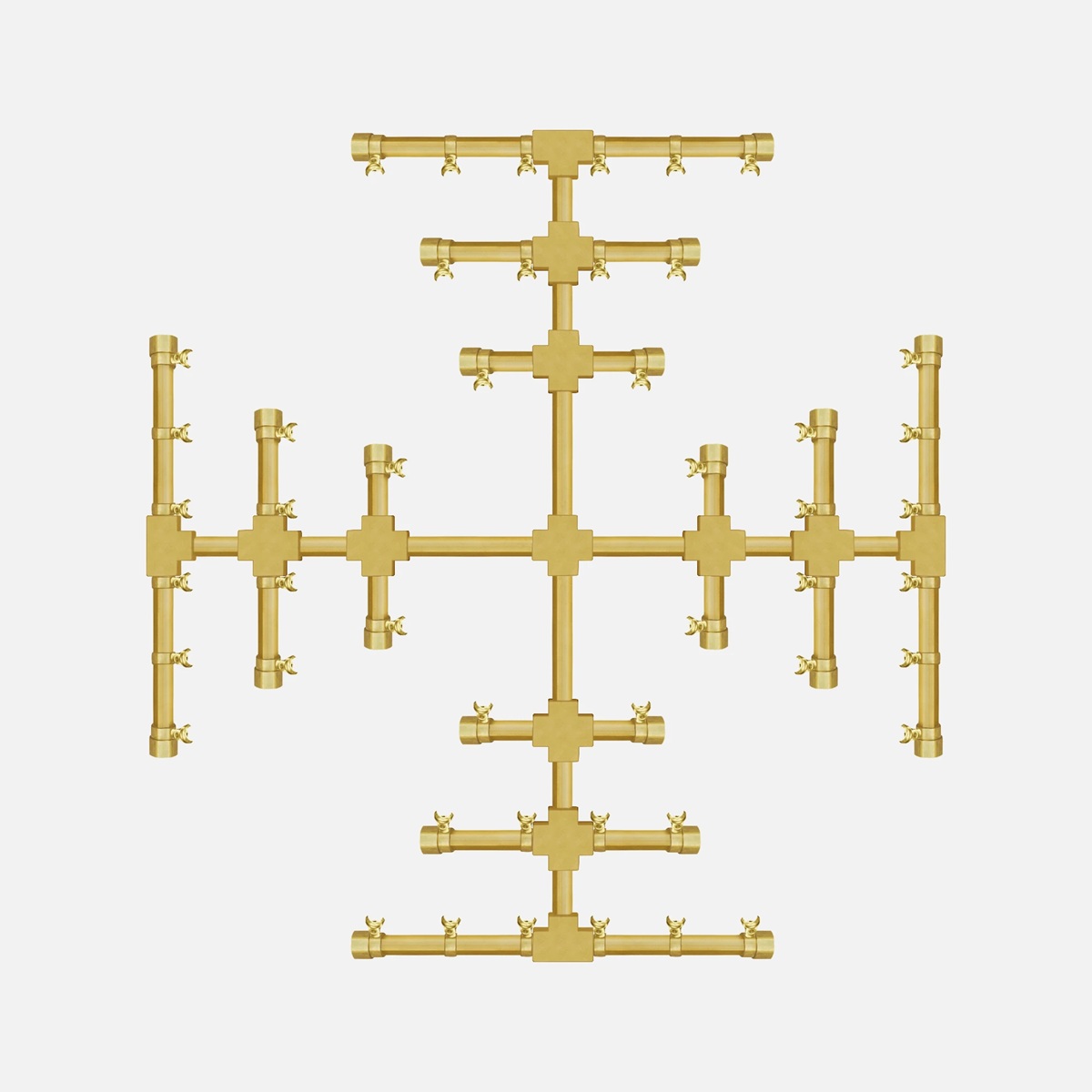 Fire By Design 30 Inch Marine Brass Burner Round Gas Fire and Water Bowl - Match Light