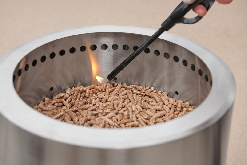 Flame Genie 13 1/2 Inch Portable Wood Pellet Fire Pit