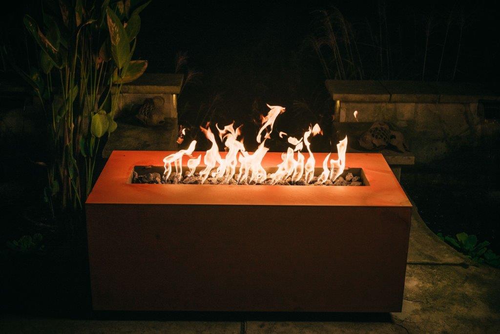 Fire Pit Art 36 Inch Linear Gas Fire Pit