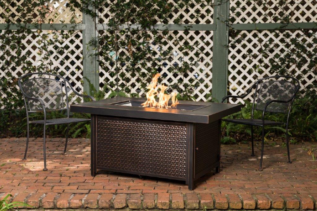Fire Sense 34" Weyland Rectangular Propane Gas Fire Pit