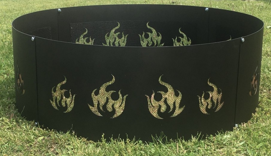 Custom Firescreen 36 Inch Campfire Fire Ring