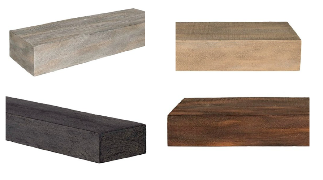 Lexington Hearth Flat Sawn Beam Mantel Shelf